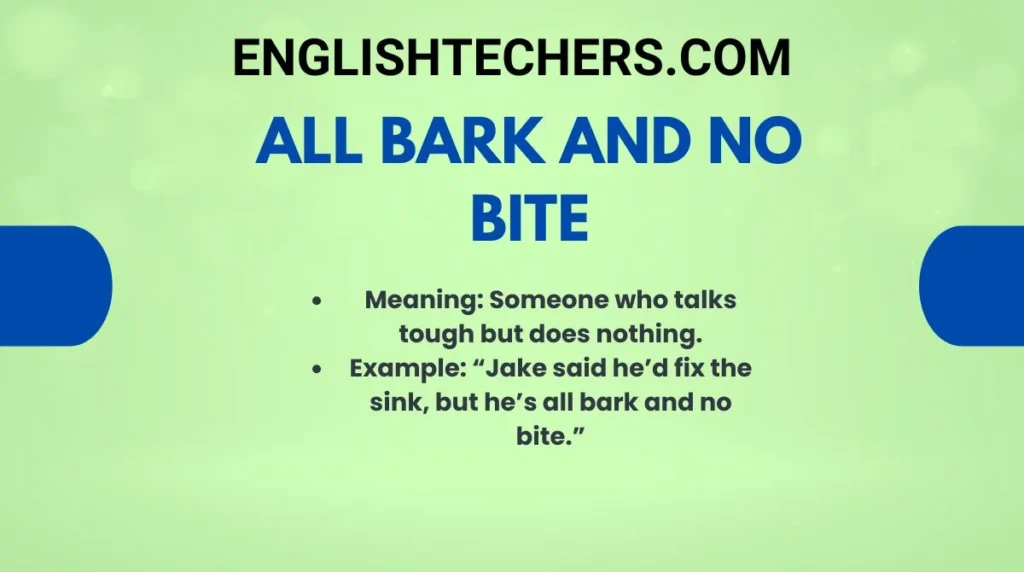 All bark and no bite