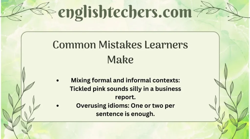 Common Mistakes Learners Make