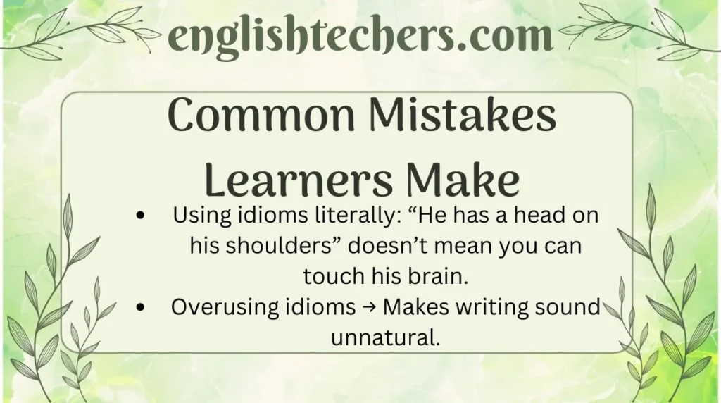 Common Mistakes Learners Make