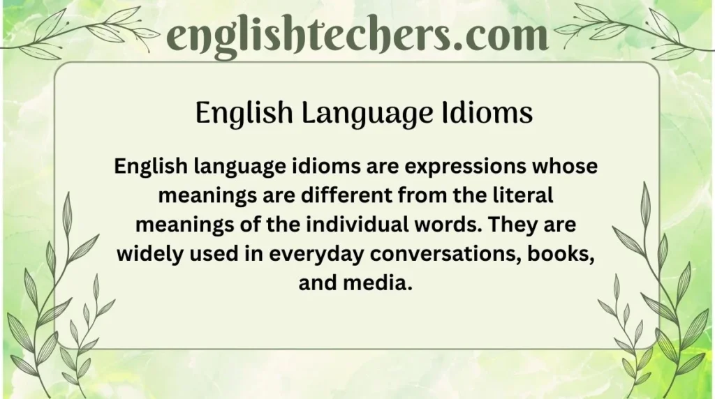 English Language Idioms