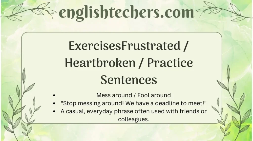 Frustrated / Heartbroken