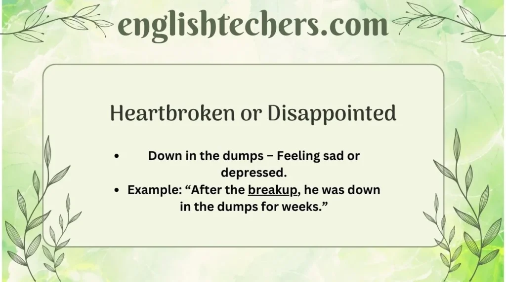 Heartbroken or Disappointed