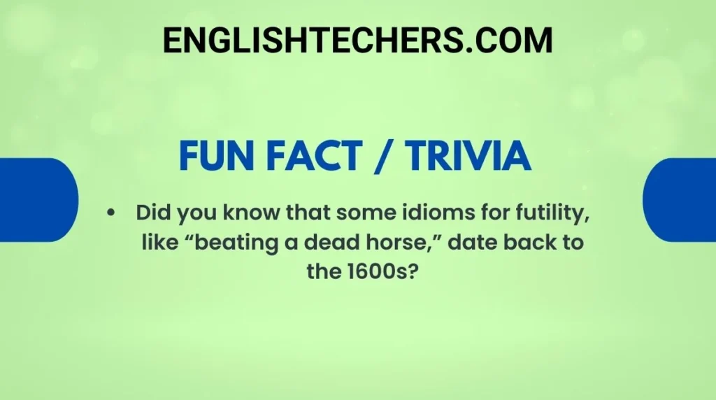 Fun Fact / Trivia