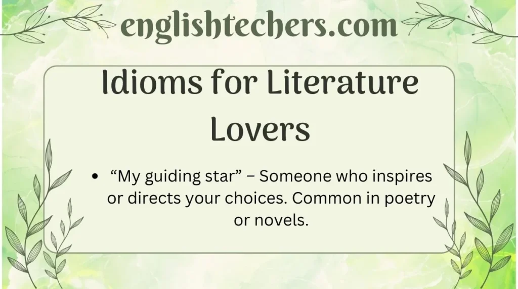 Idioms for Literature Lovers
