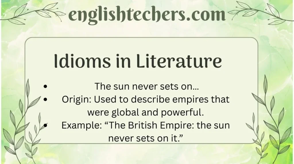 Idioms in Literature