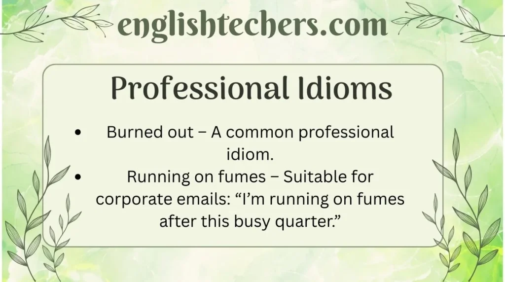 Professional Idioms