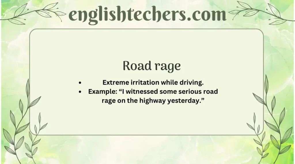 Road rage