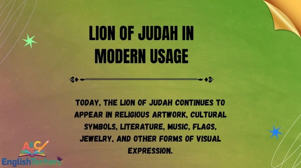 Lion of Judah in Modern Usage