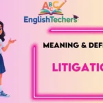 Litigations Meaning Definition