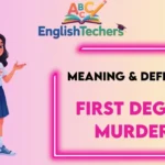 First Degree Murders Meaning Definition