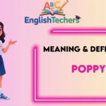 Poppy Meaning Definition