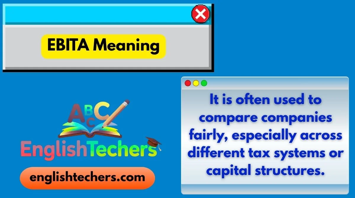 EBITA Meaning