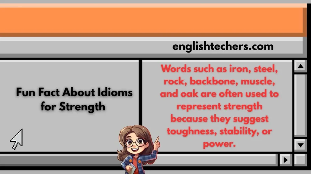 Fun Fact About Idioms for Strength