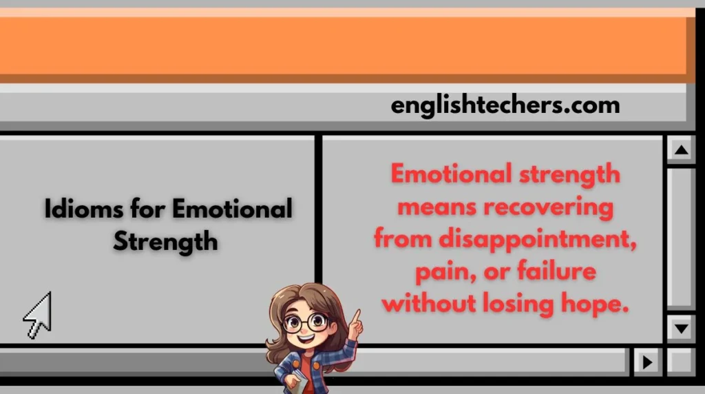 Idioms for Emotional Strength
