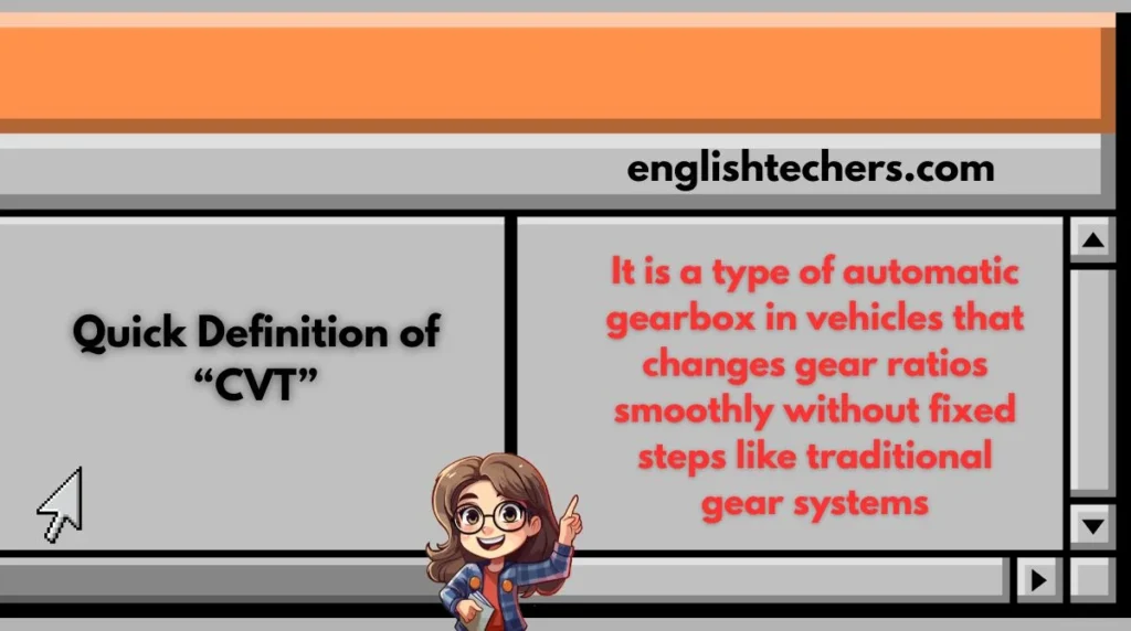 Quick Definition of “CVT”