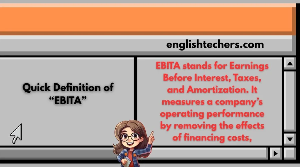 Quick Definition of “EBITA”
