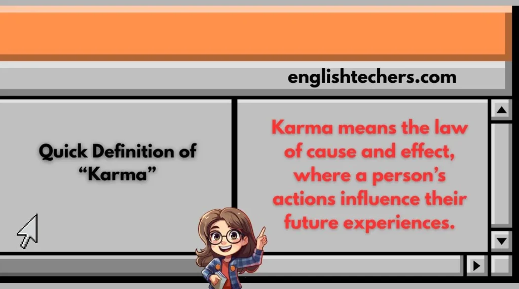 Quick Definition of “Karma”