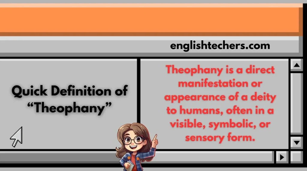 Quick Definition of “Theophany”