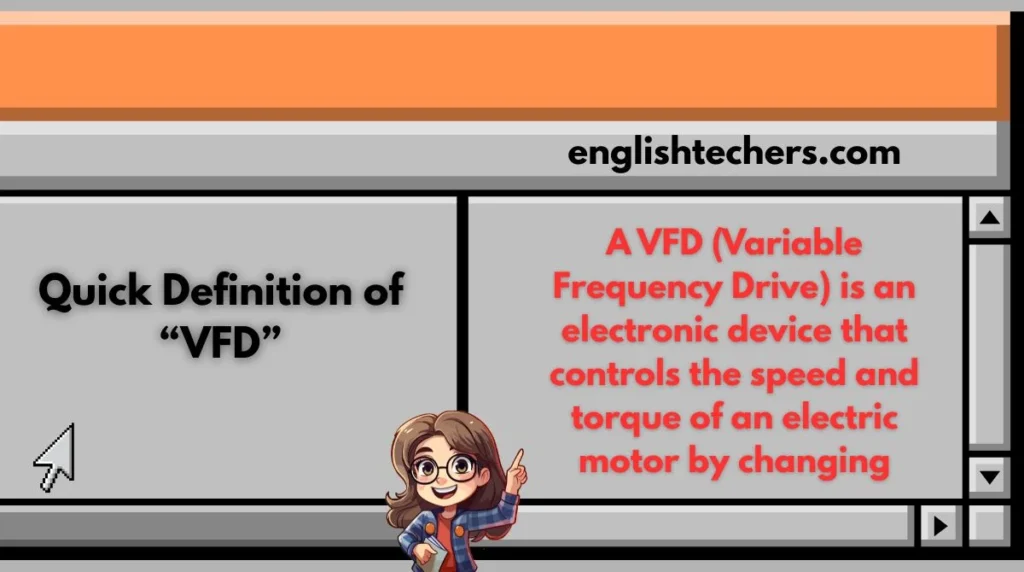 Quick Definition of “VFD”