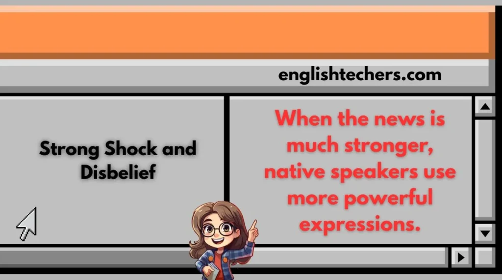 Strong Shock and Disbelief