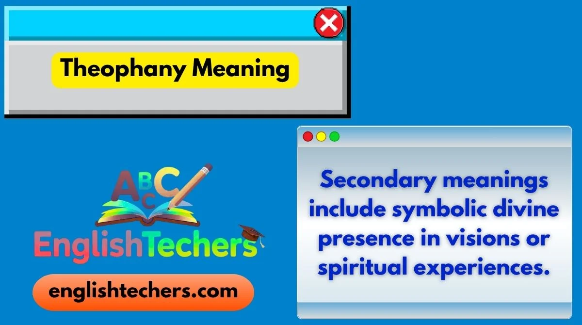Theophany Meaning