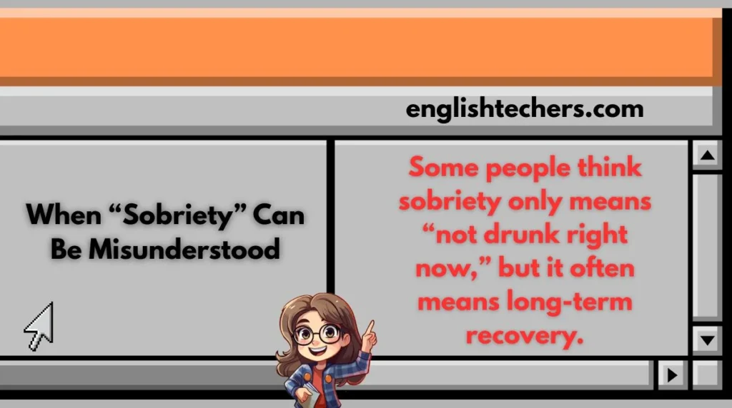 When “Sobriety” Can Be Misunderstood
