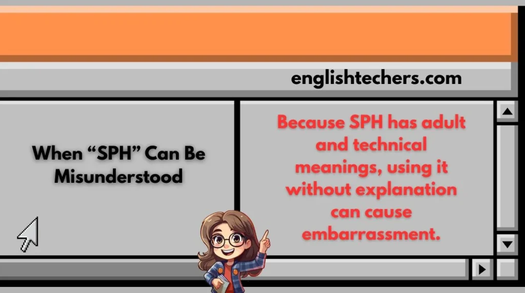 When “SPH” Can Be Misunderstood