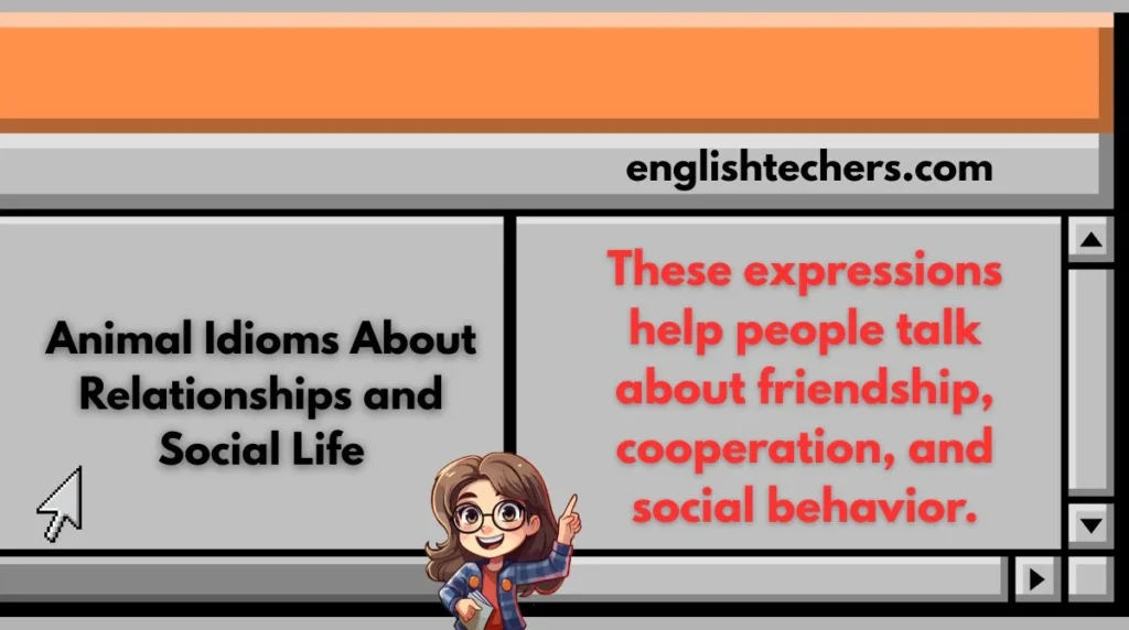 Animal Idioms About Relationships and Social Life