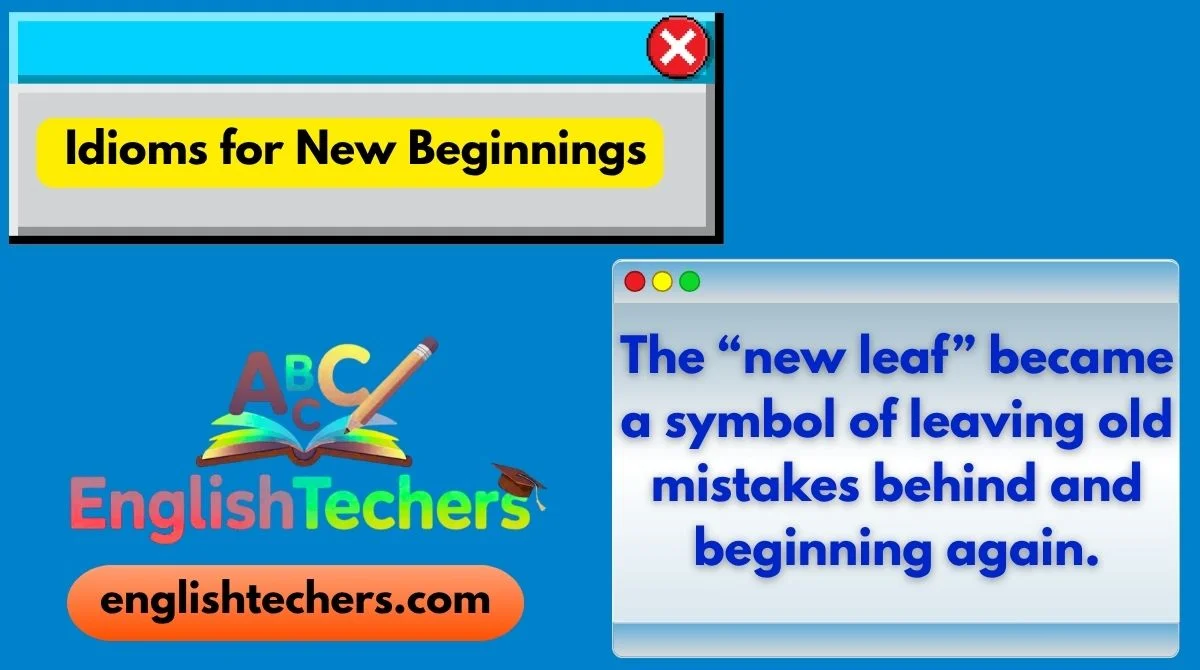 Idioms for New Beginnings